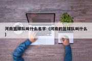 河南篮球队叫什么名字（河南的篮球队叫什么）
