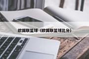 欧国联篮球（欧国联篮球比分）