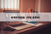 世界杯夺冠陪（夺冠 世界杯）