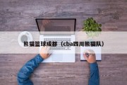 熊猫篮球成都（cba四川熊猫队）